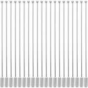 Spilli per cappelli 20 pezzi - Spilli in acciaio inossidabile - 90 mm di lunghezza - Con stopperi - Per cappelli/sciarpe/abiti - Duraturo e sicuro - Spilli per cappelli