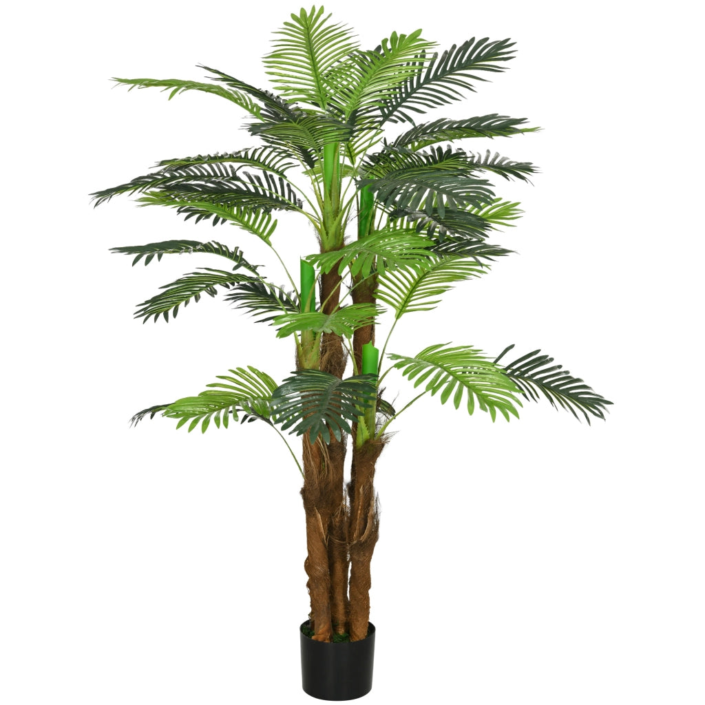 Palma Artificiale ¨C zephmum ¨C Verde, Plastica, 160 cm con Vaso