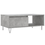 Tavolino salotto | Tavolino da caff¨¨ | Tavolino da Soggiorno Grigio Cemento 90x50x36,5 cm Legno Multistrato