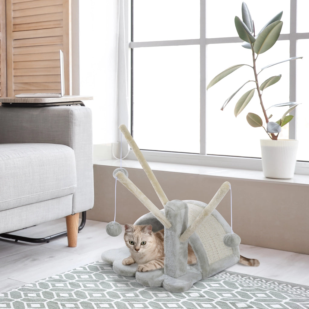 Tiragraffi per Gatti ¨C zephmum ¨C Grigio Chiaro 40 cm