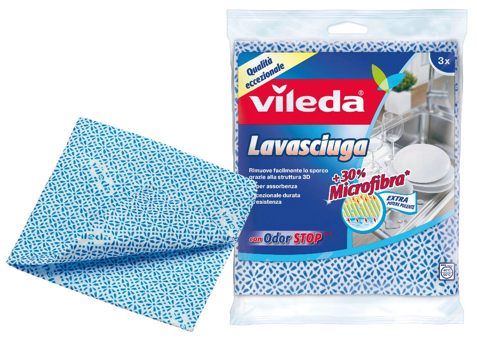 Vileda PANNO LAVASCIUGA 3 PZ. cm. 36x34 20.00 confezioni