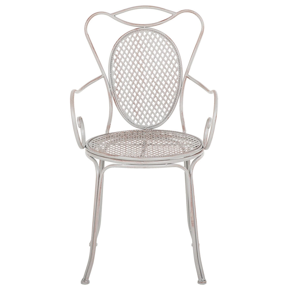 Set di 2 sedie da giardino bistrot grigie chic francesi