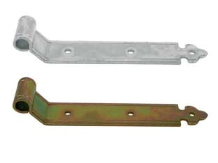 BANDELLE DRITTE CON ZANCA A FILO- - mm.200x35 - in ferro zincato bianco - 6 pezzi DIDIEFFE