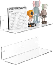 Pannelli di parete trasparenti 30cm, pannelli di parete per bagno resistenti all'umidità in acrilico, pannelli di parete trasparenti galleggianti per bagno, camera da letto, soggiorno, negozio, 2-pack
