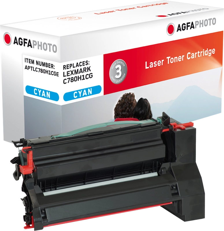 ORIGINAL Agfa Photo toner ciano APTLC780H1CGE ~10000 Seiten Agfa Photo C780H1CG
