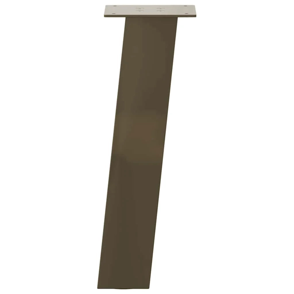 Set di 4 gambe pratiche per tavolino da caffè da 30 cm in acciaio naturale verniciato a polvere 02_0056796