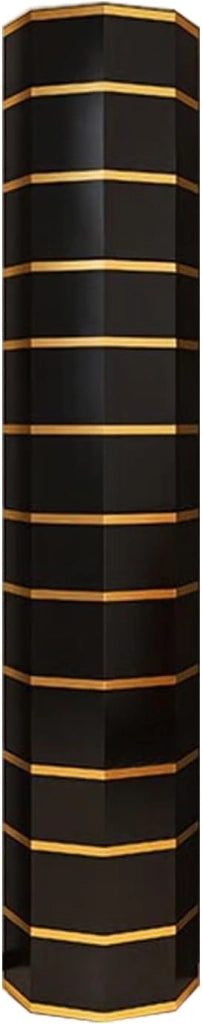scarpiera Torre scarpiera Girevole di Alta qualità - Armadietto portascarpe Verticale Rotondo autoportante in Metallo con Ante - Design Moderno e salvaspazio (35 * 127 cm/13,8)