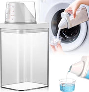 Doseatore chiuso per detersivo con misurino, contenitore multifunzionale per detersivo 1100 ml, adatto per detersivo in polvere, detersivo liquido e può essere utilizzato anche come contenitore di conservazione per detersivo e cereali.