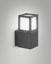 SMUK APPLIQUE GRIGIO SCURO DA ESTERNO 1 LUCE ATTACCO E27 IP54