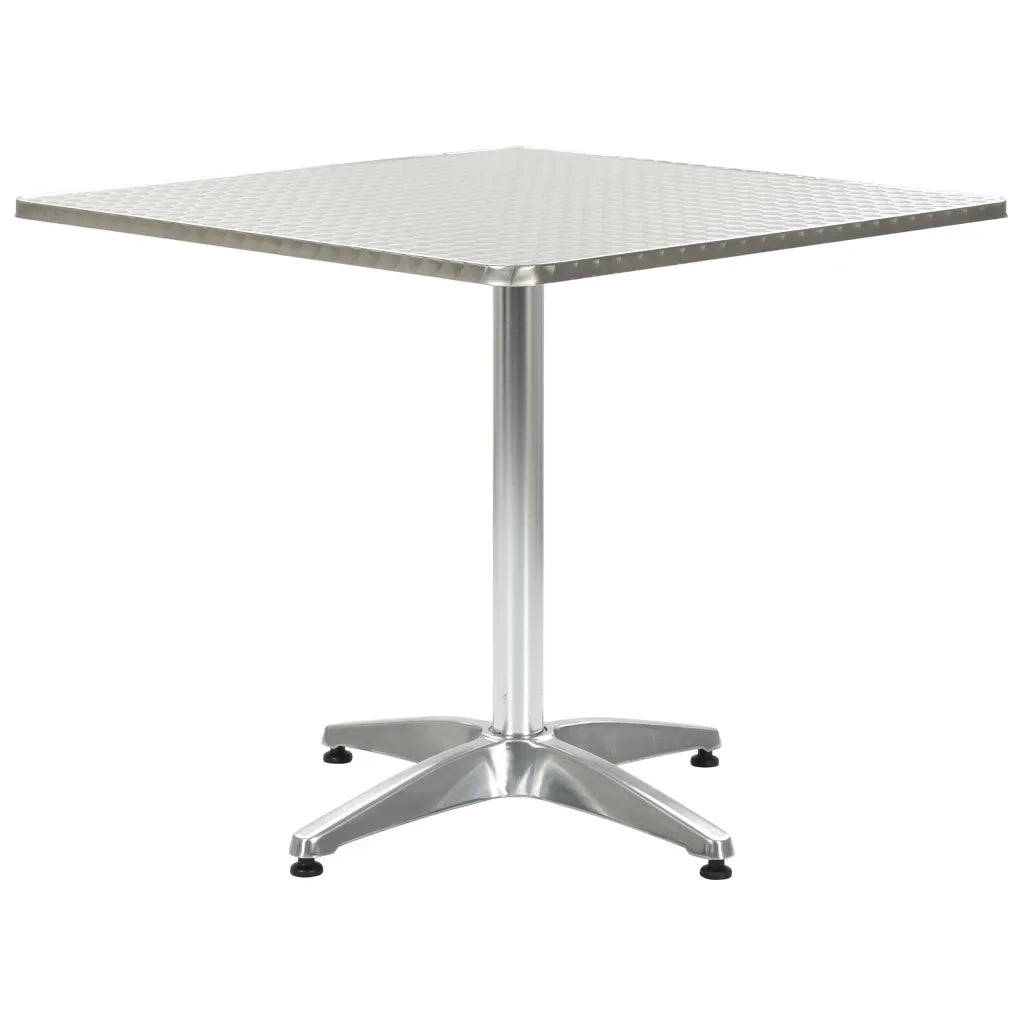 Tavolo da Giardino Argento 80x80x70 cm in Alluminio cod mxl 54707