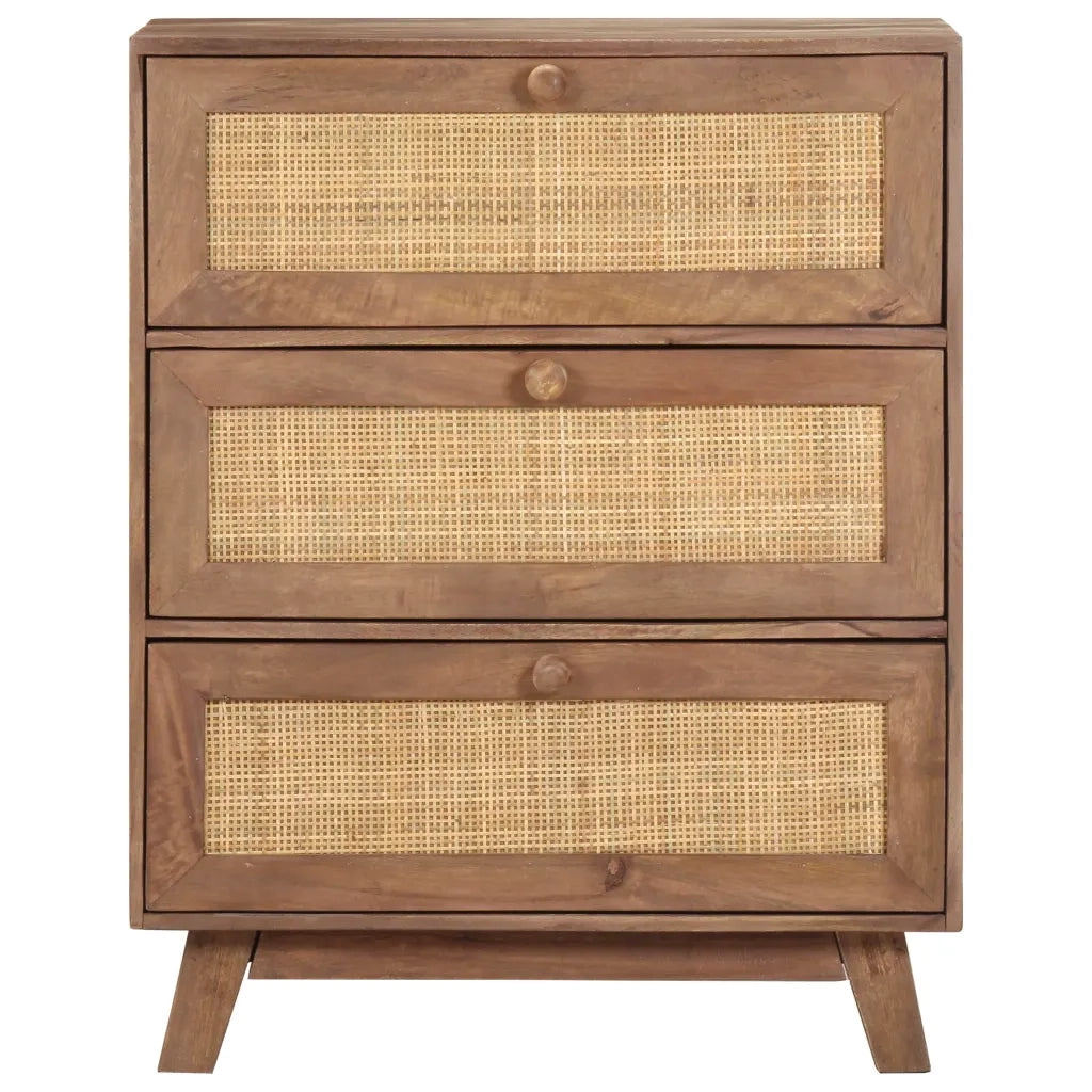 Credenza | Madia | Buffet da pranzo | Armadio da pranzo 61x35x76 cm in Legno Massello di Mango