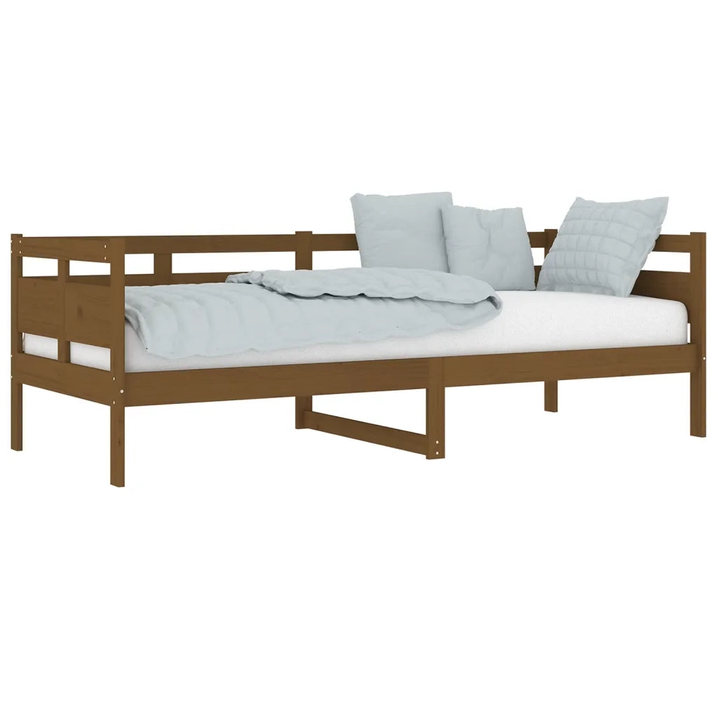 Letto singolo | Letto per adulti | Dormeuse Ambra in Legno Massello di Pino 80x200 cm