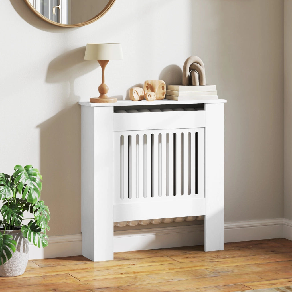 Copertura per termosifone ¨C zephmum ¨C MDF bianco 78x19x81 cm