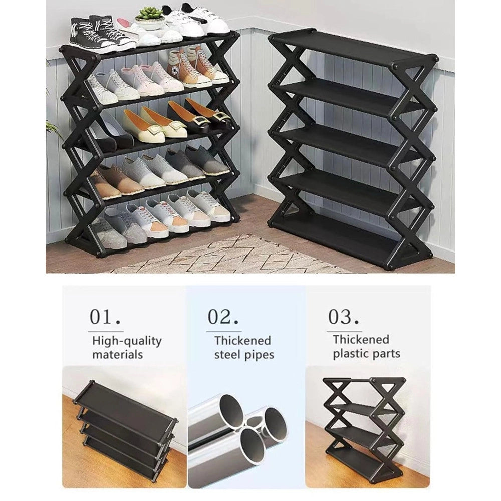 Trade Shop - Scarpiera Per Ingresso Organizzatore Scarpe Mobile Mensole Stoccaggio Stretta 65,5x57x20cm -