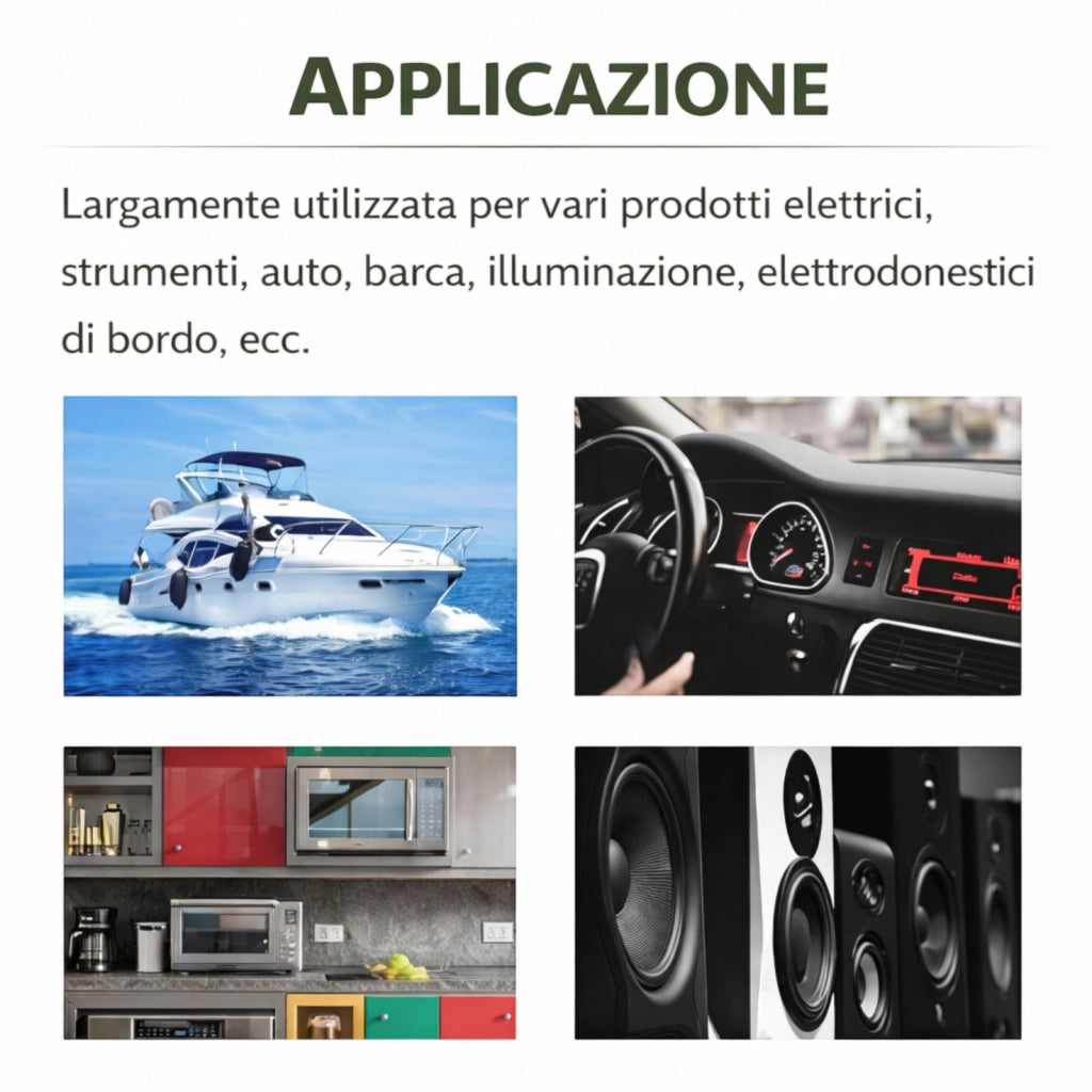 10 Pezzi Interruttore a Bilanciere ON/OFF 6A 250V 2 Poli per Auto 12V LED