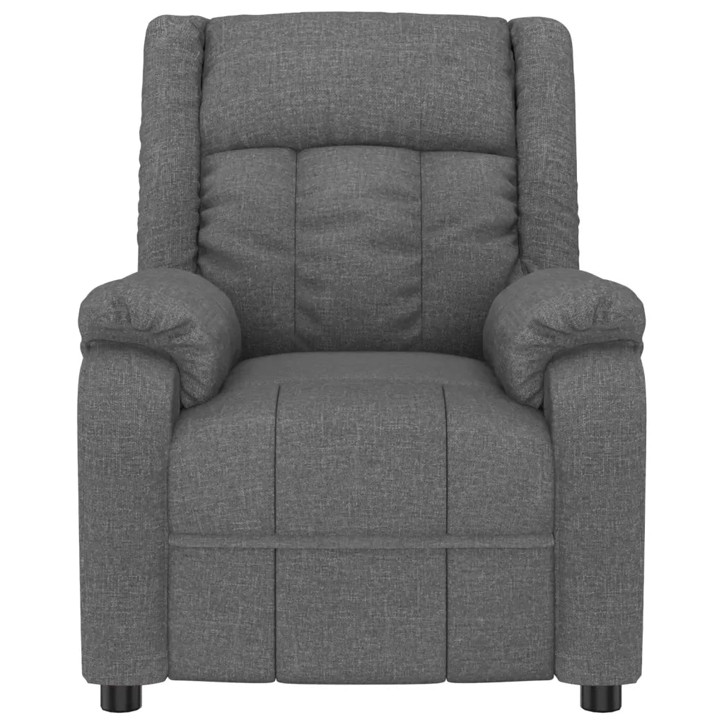 Poltrona Elettrica Reclinabile Grigio Scuro in Tessuto 3143568
