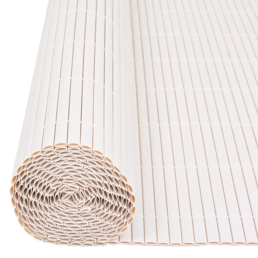 Recinzione da Giardino | Recinzione da cortile a Doppio Lato 90x500 cm Bianca