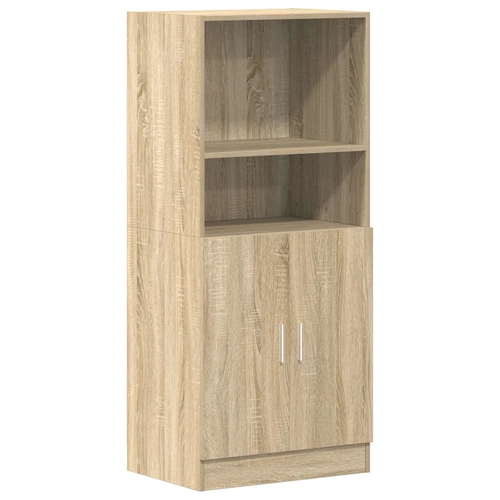 vidaXL Set di Mobili da Cucina 2 pz Rovere Sonoma in Truciolato