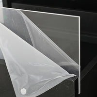 Tavolino moderno - Xylo - 90x45cm vetro temperato LED nero