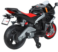 Moto Elettrica per Bambini Licenza Ufficiale Aprilia RS660 12V 3,5Ah Nero