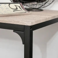 Tavolo da Bar con 2 Sedie, Set da 3 Pezzi in MDF naturale, 89x45x87 cm, Nero