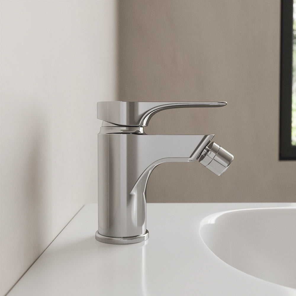 Set miscelatore lavabo e bidet senza scarico cromato | Mia