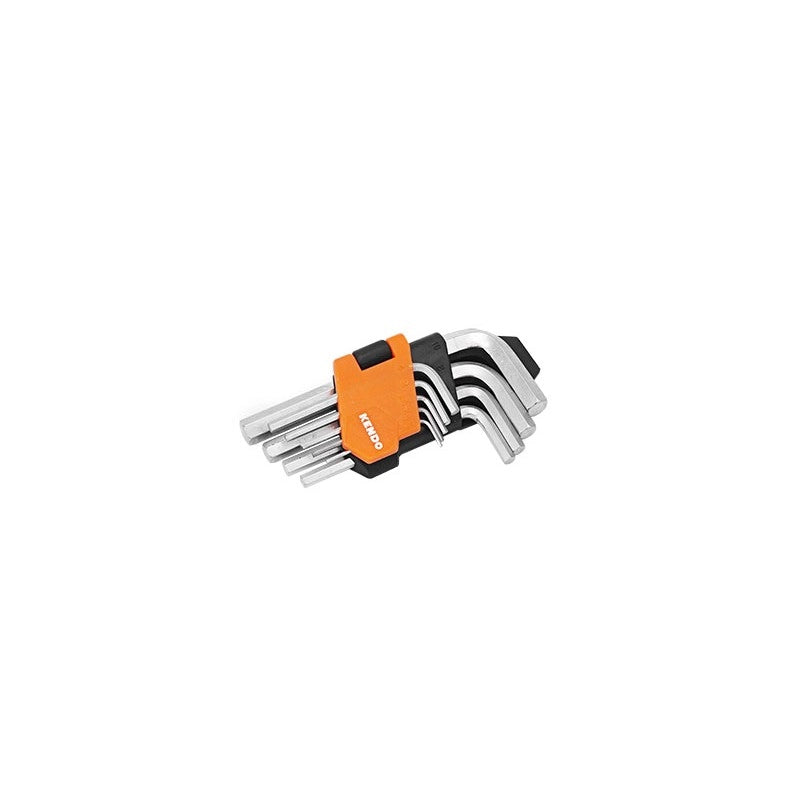 SET CHIAVI MASCHIO ESAGONALI KENDO 9 PEZZI 1,5;2;2,5;3;4;5;6;8;10 mm - KENDO