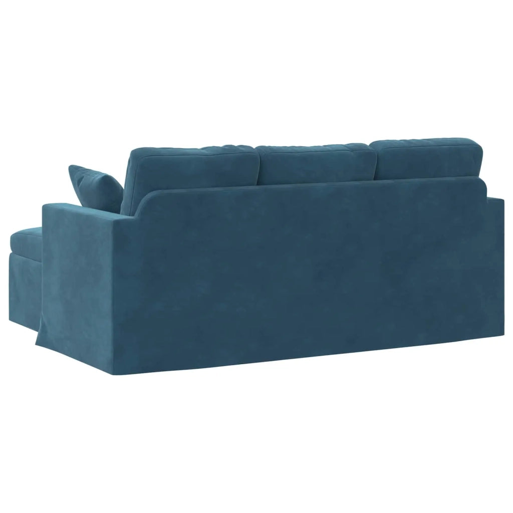 Divano Blu 178 x 134 x 80 cm Velluto 42024457
