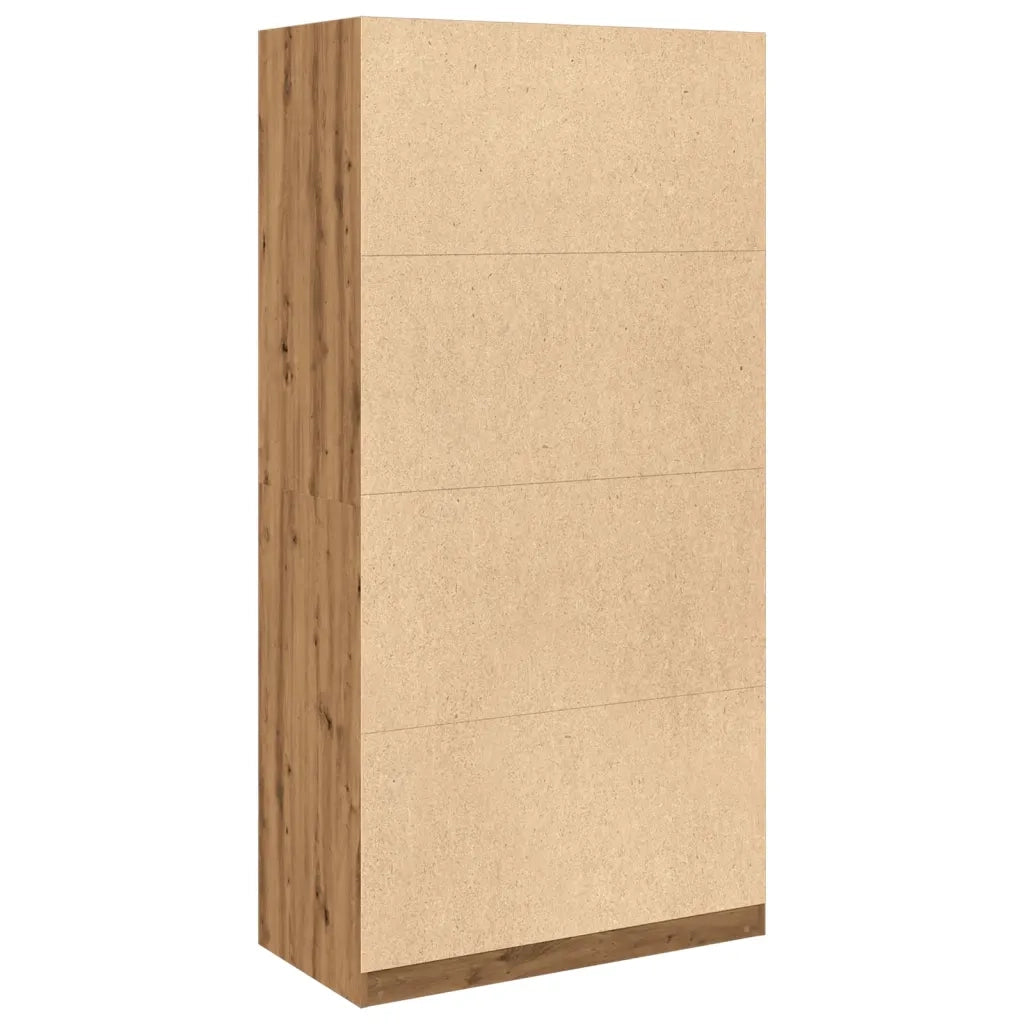 vidaXL Armadio Rovere Artigianale 100x50x200 cm in Legno Multistrato