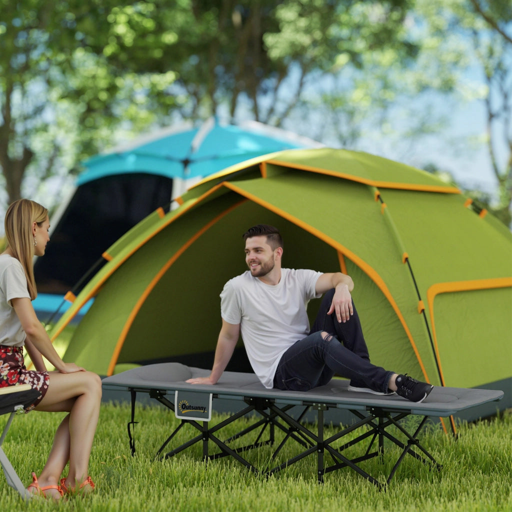 Letto da campeggio pieghevole ¨C zephmum ¨C grigio