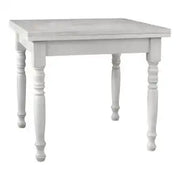 Tavolo in legno allungabile a libro gambe tornite Shabby chic bianco anticato