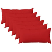 Federa 6 pz HEERLEN Rosso 40 x 70 cm Tessuto 909470