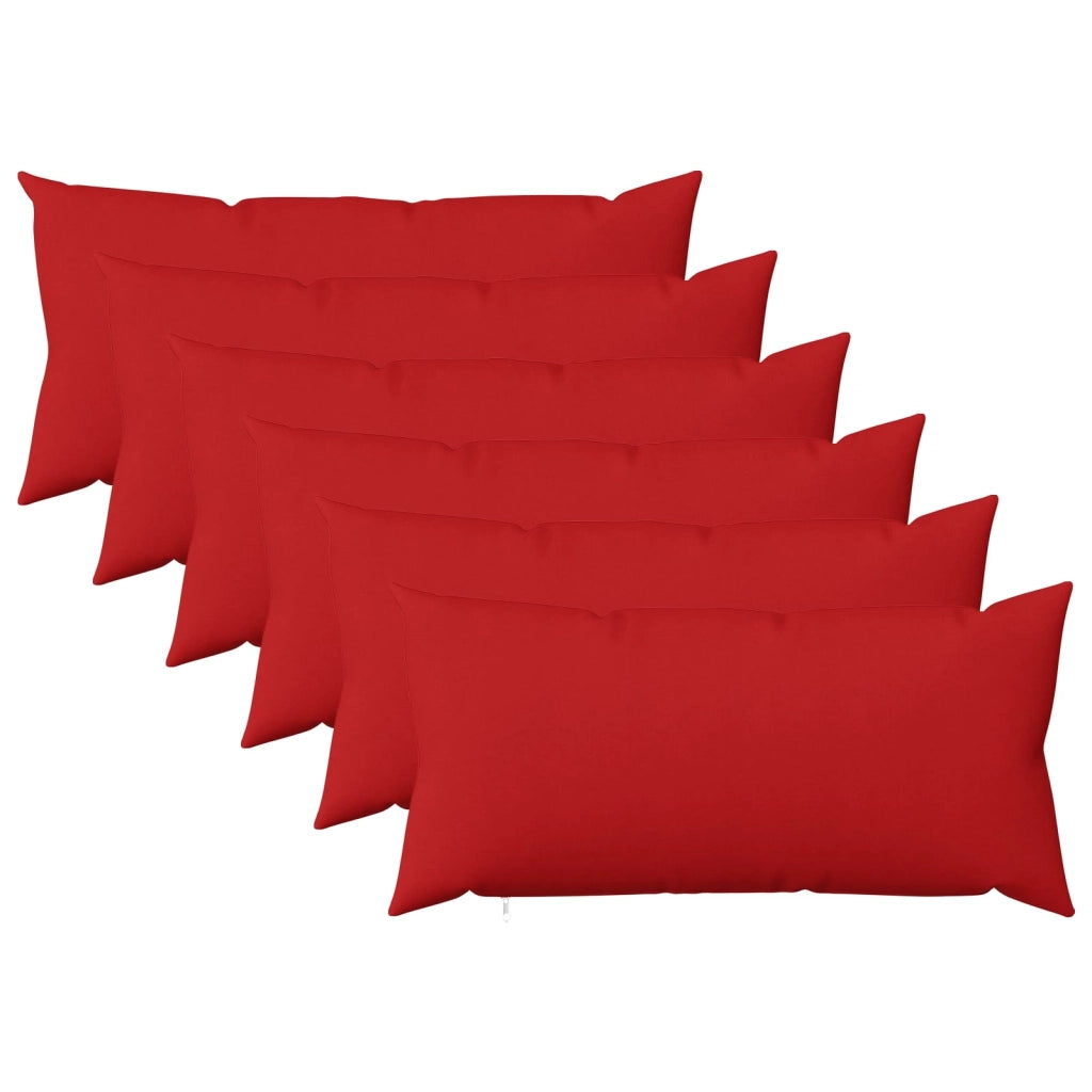 Federa 6 pz HEERLEN Rosso 40 x 70 cm Tessuto 909470