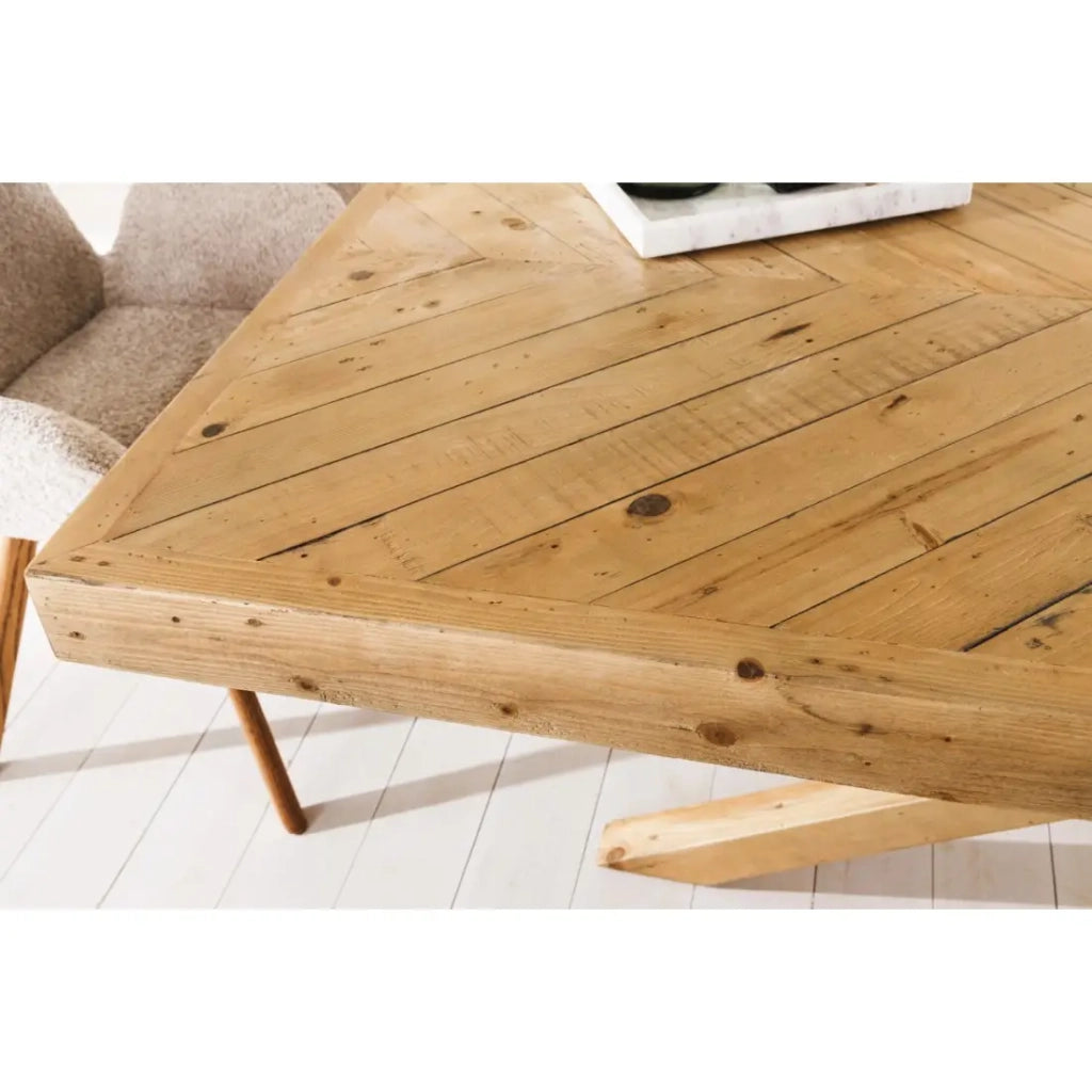 Tavolo da pranzo LOVARK – Rettangolare 200 cm – Legno massiccio di pino