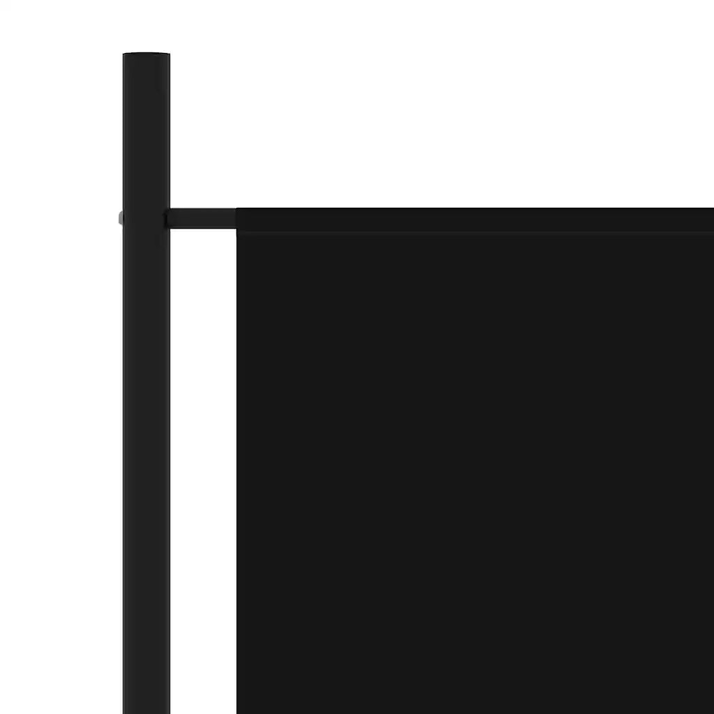 Paravento Nero 175x180 cm in Tessuto 320738