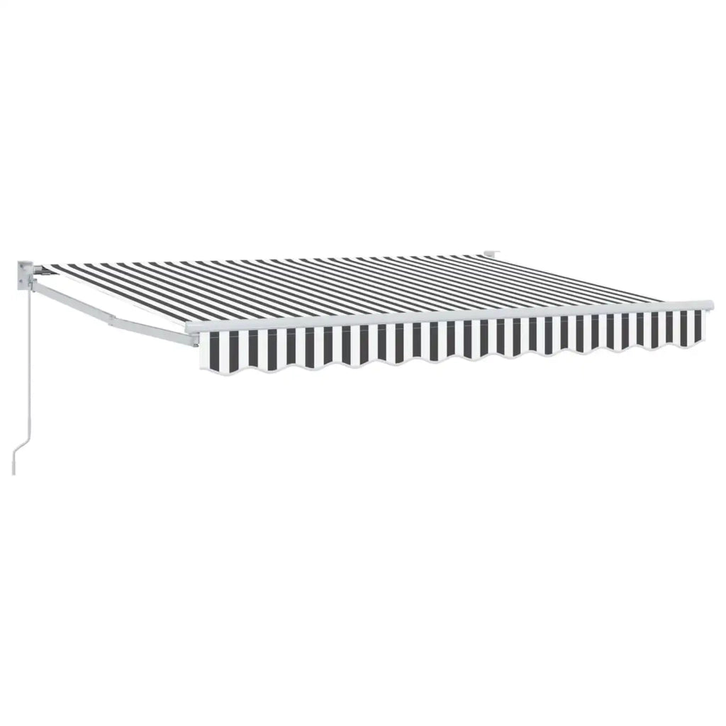 Tenda retrattile Antracite e Bianco 3,5 x 2 m