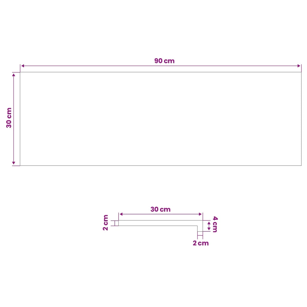 Tappeti per scale 4 pz 90 x 30 x 2 cm Marrone 3446228