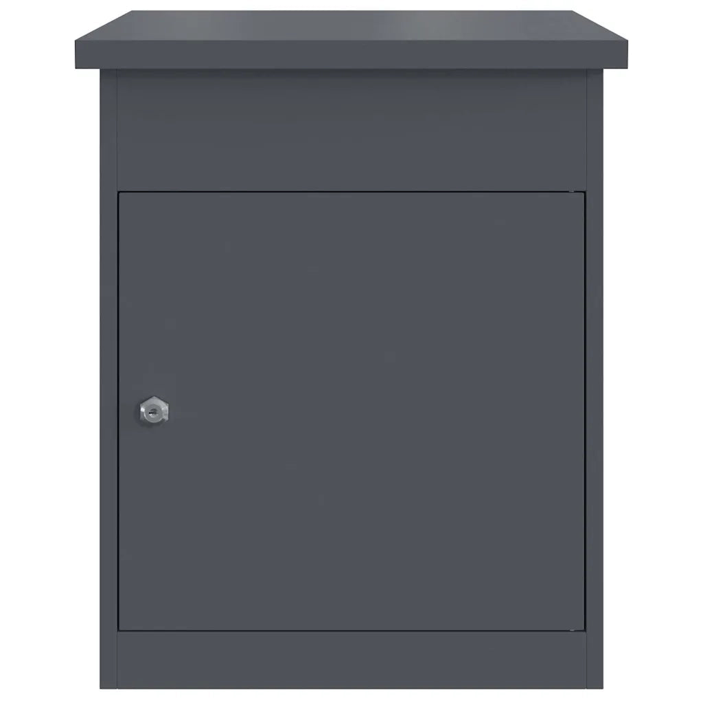 vidaXL Cassetta per pacchi Antracite 44 x 35 x 59 cm Acciaio