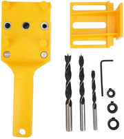 Kit di centratura automatica 8 pezzi - Localizzatore per foro - Attrezzatura per lavorazione del legno - Precisione di regolazione - Materiale ABS - Localizzatore per foro