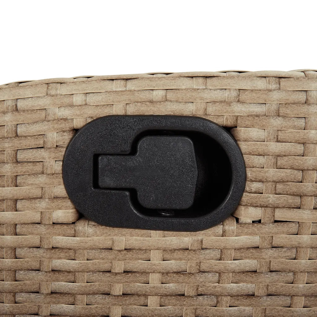 Sedie da Giardino Reclinabili 2 pz | Sedie da Esterno con Poggiapiedi Polyrattan
