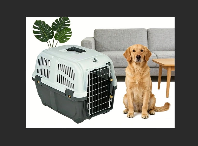 Trasportino per Cani e Gatti ¨C zephmum ¨C Grigio 60x40x40