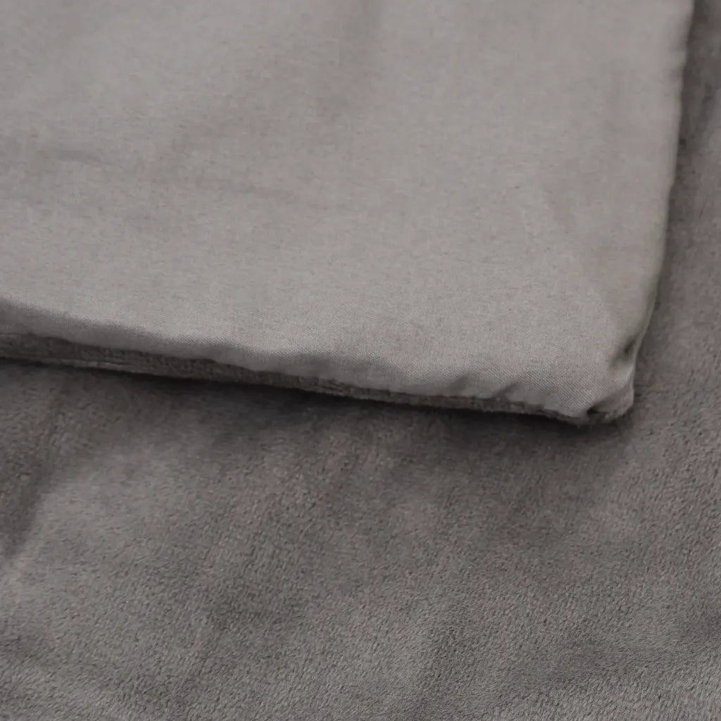 Coperta Ponderata con Copertura Grigia 137x200 cm 10 kg Tessuto