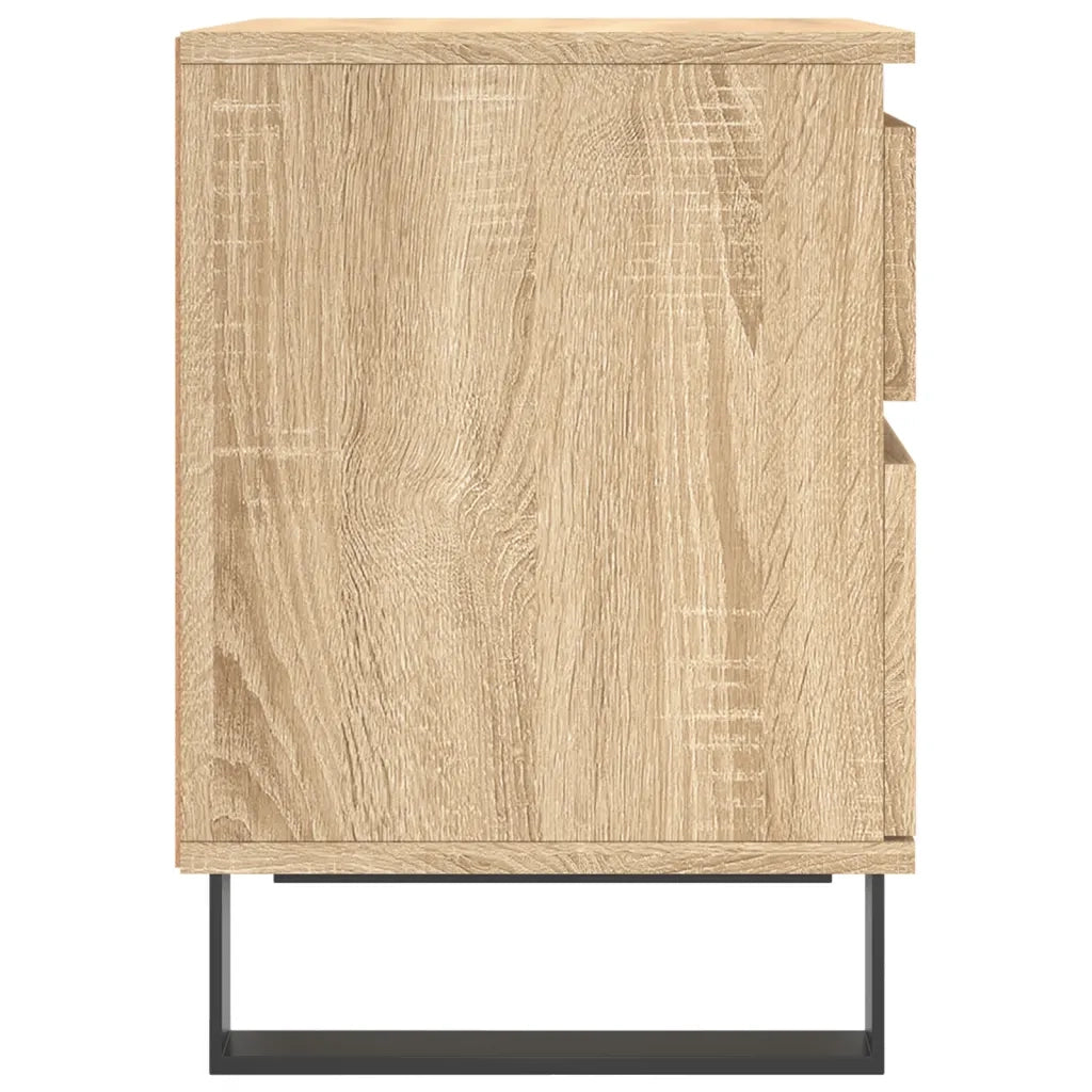 Comodini 2pz Rovere Sonoma 40x35x50 cm in Legno Multistrato 830691