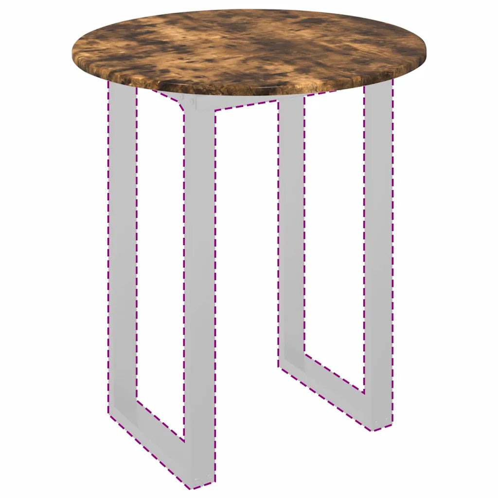 Piano del tavolo Rovere fumo 60 x 60 x 1,5 cm Legno multistrato 880406