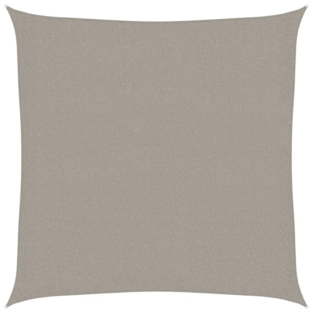 Vela Parasole 160 g/mÂ² Quadrata Grigio Chiaro 2,5x2,5 m in HDPE
