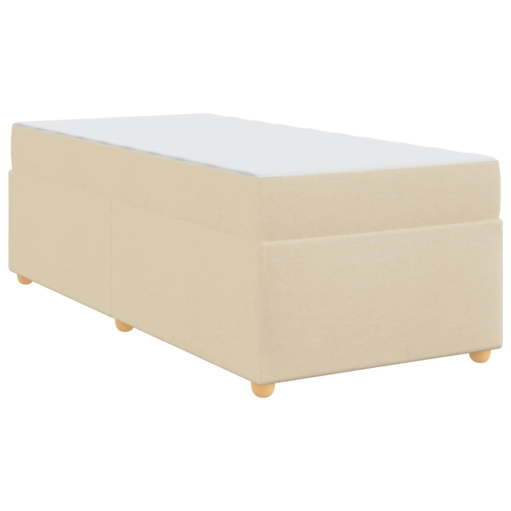 Struttura del letto con materasso Crema 80 x 200 cm Tessuto 3399319