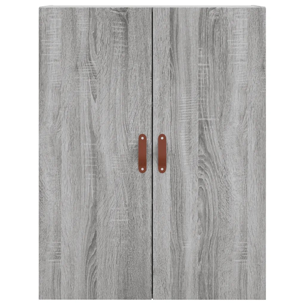 vidaXL Mobili a Parete 2 pz Grigio Sonoma 69,5x34x90 cm