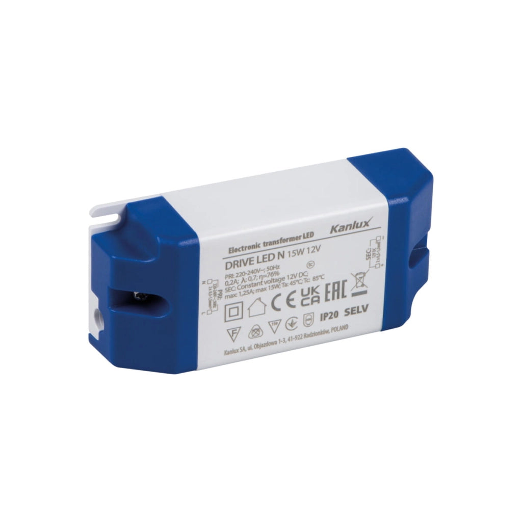 Alimentatore LED Kanlux DRIVE CV 15W 12V IP20 23861