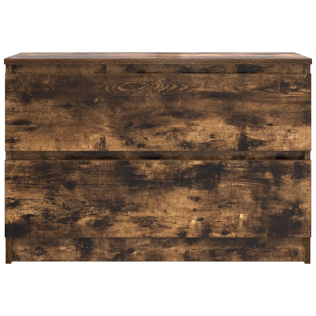 Mobile TV-Credenza per TV-Console TV Rovere Fumo 80x35x54 cm in Legno Multistrato