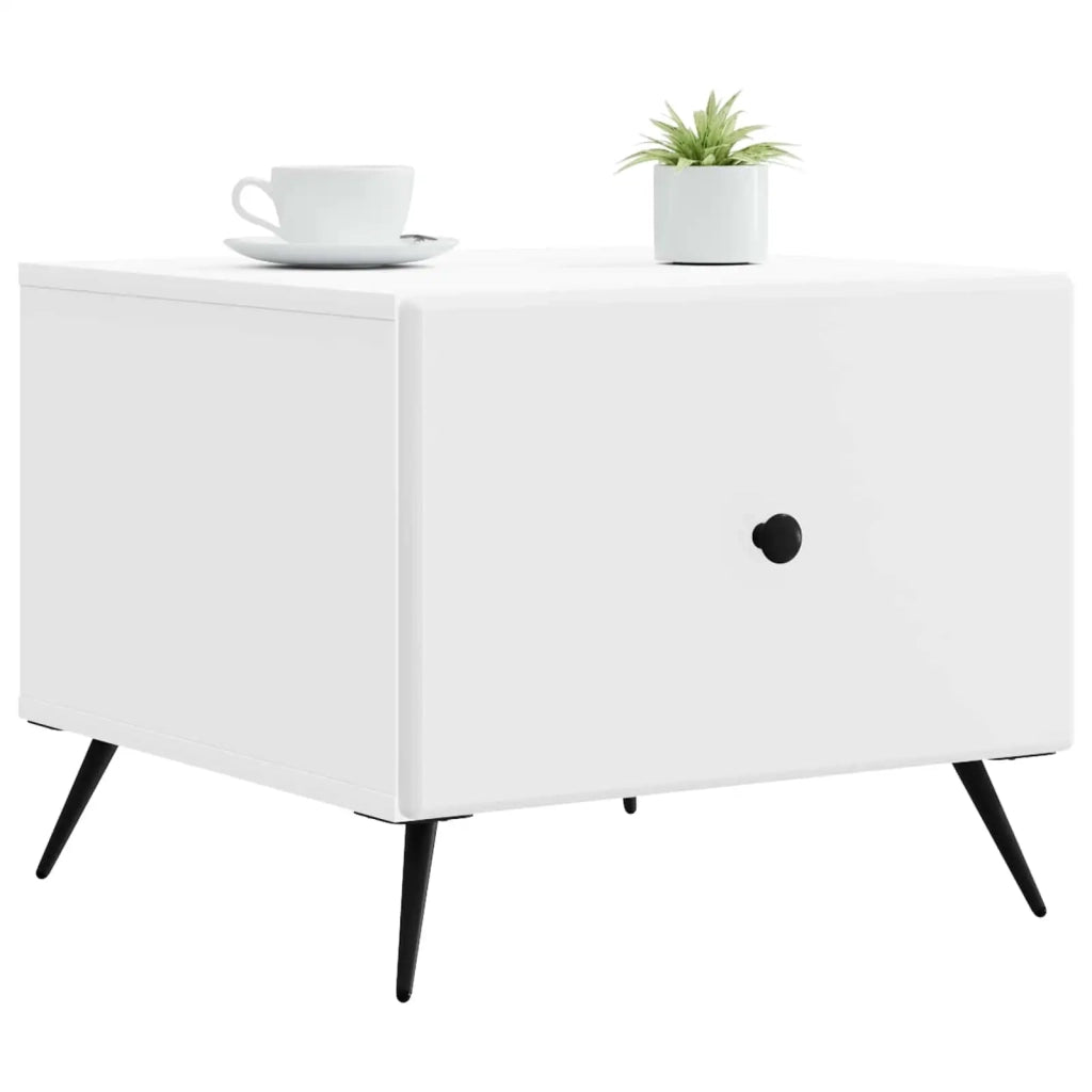Tavolino da salotto Bianco 49 x 50 x 40 cm Legno ingegnerizzato 895655